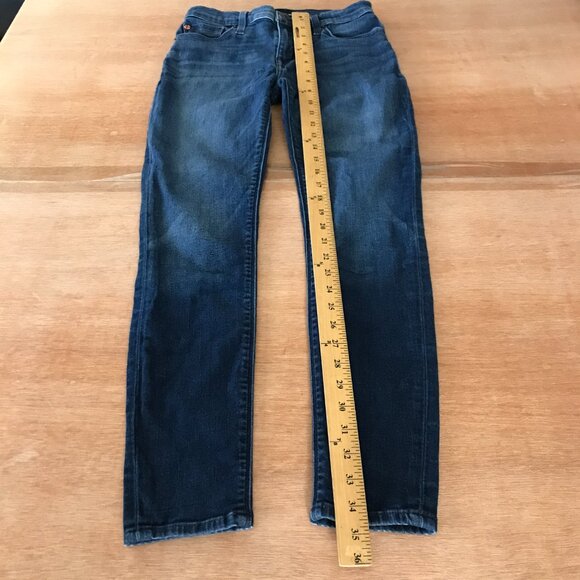 Hudson Midrise Ankle Natalie Super Skinny Jeans Women 26 Blue Dark Wash Stretch - Picture 5 of 12